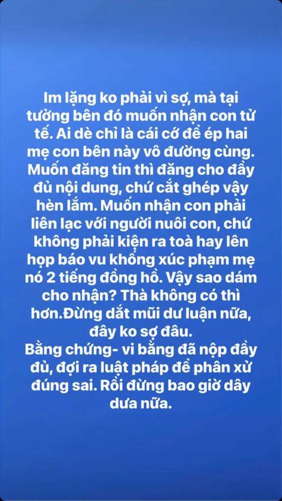 Cô nhấn mạnh và "căng như dây đàn"