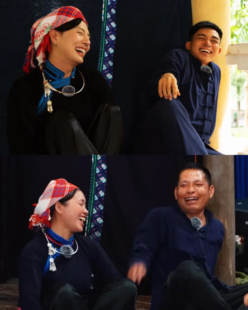 Anh Hà và chị Thông (ảnh dưới) trong chương trình Gia đình Haha là nguồn cảm hứng để Jun Phạm và Duy Khánh thực hiện bộ ảnh.