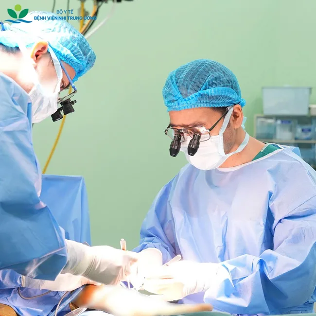 Đây là ca phẫu thuật đầu tiên được triển khai tại Bệnh viện Nhi Trung ương