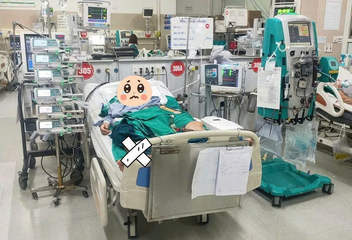Thời điểm mới vào viện, bệnh nhân đang trong tình trạng nguy kịch, tiên lượng xấu!